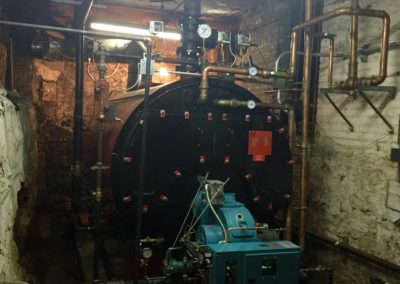 Boiler room heat timer and sensors installed for the 2020-2021 heating season